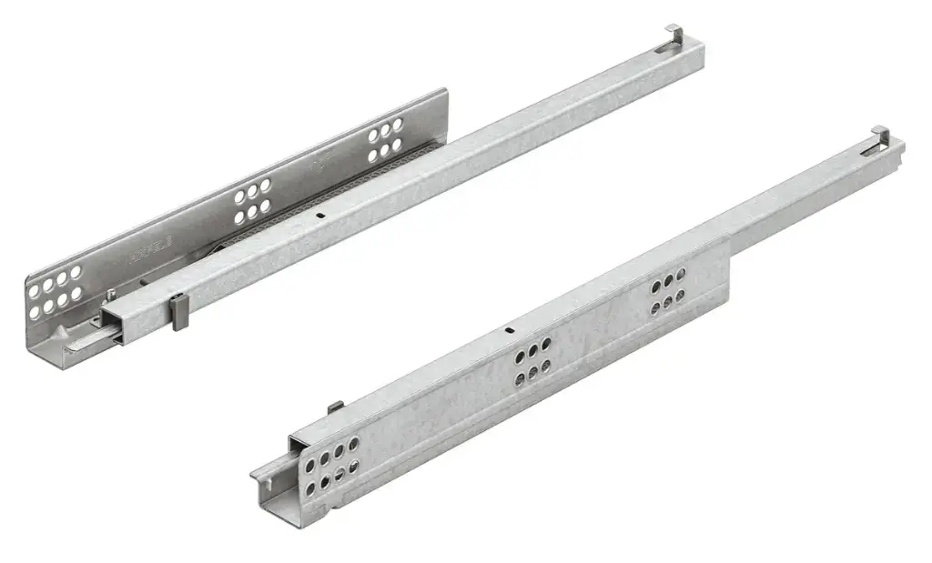 Concealed runners Hafele Matrix Runner single extension, pin installation