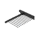 Trouser Rack with Rail