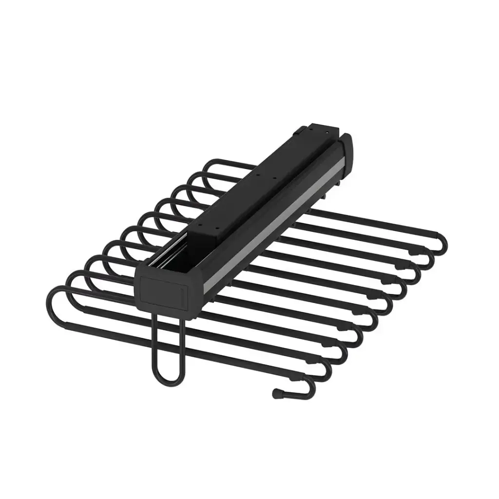 Telescopic Rail Aluminium Trouser Rack - Single