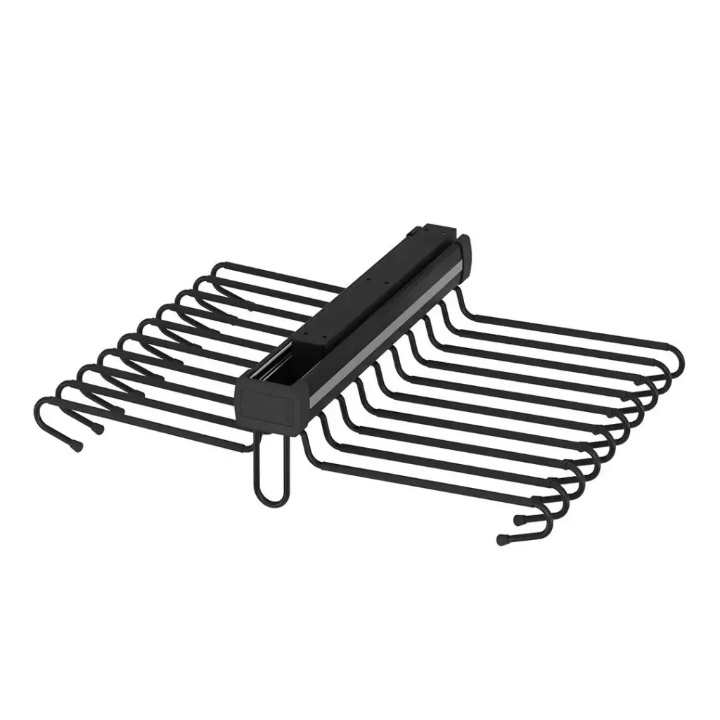 Telescopic Rail Aluminium Trouser Rack - Double