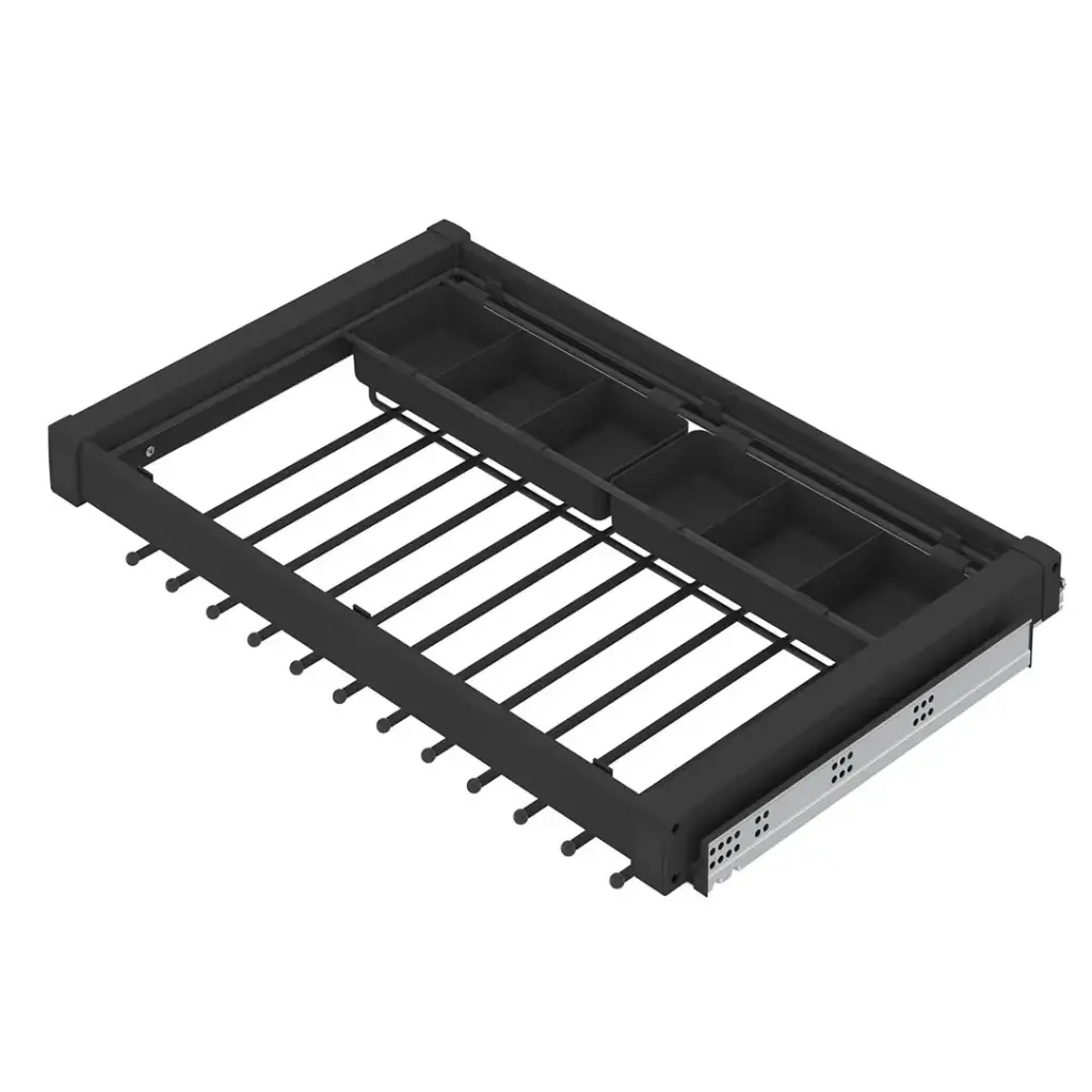 Undermount Rail Aluminium Functional Trouser Rack