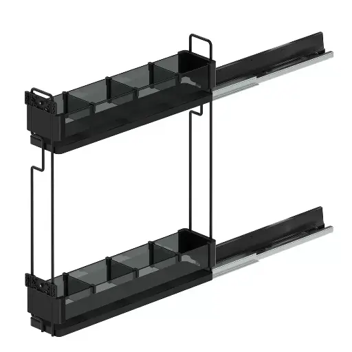 Premium Bottle Holder with Anti-Slip Bottom and Full Extension Slide